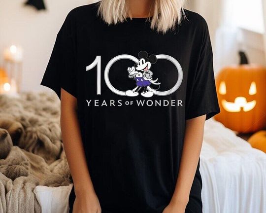 Mickey Mouse 100 Years Of Wonder Shirt, Walt Disney 100Th Anniversary Shirt