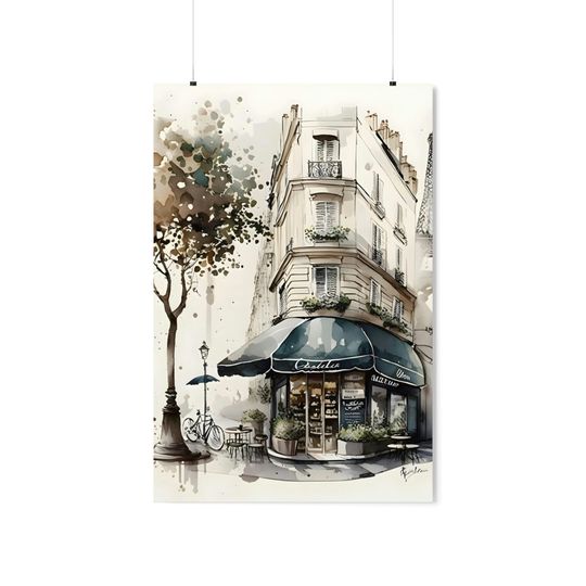 Parisian Charm Premium Matte Vertical Posters