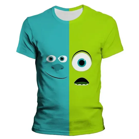 Men T-shirts Disney Monsters, Inc. 3D Print Shirt