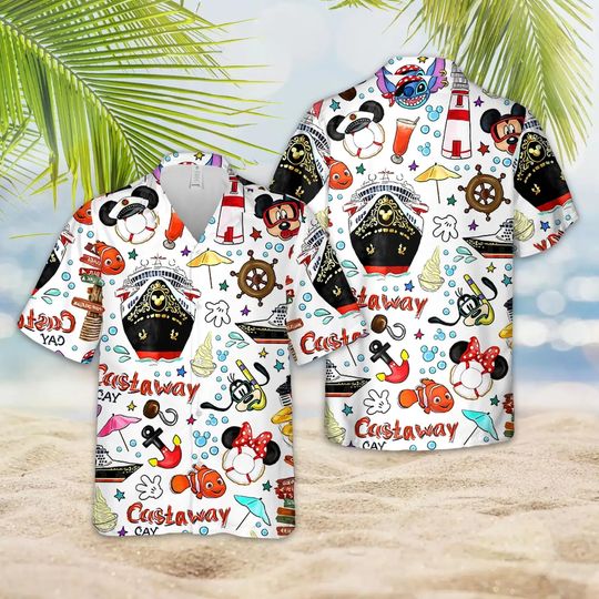 Disney Cruise Hawaiian Shirt, Disney Cruise Mickey Hawaiian