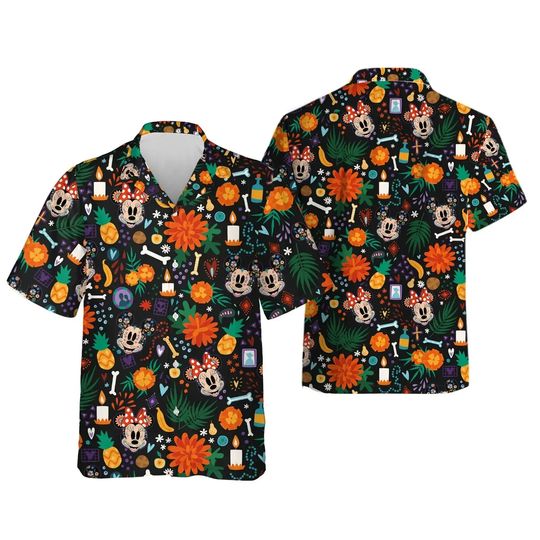 Mickey Mouse Hawaiian Shirt, Retro Disney Epcot Hawaiian Shirt