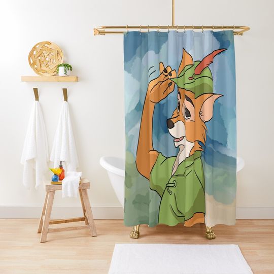 Robin Hood Disney Shower Curtain, Disney Bathroom Decor