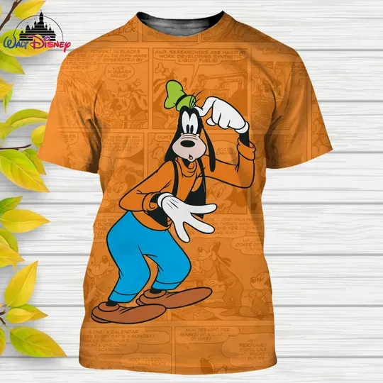 2024 Summer Goofy Disney 3D Print T Shirt