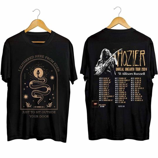 Hozier 2024 Tour Vintage Shirt, Hozier Unreal Unearth Tour 2024