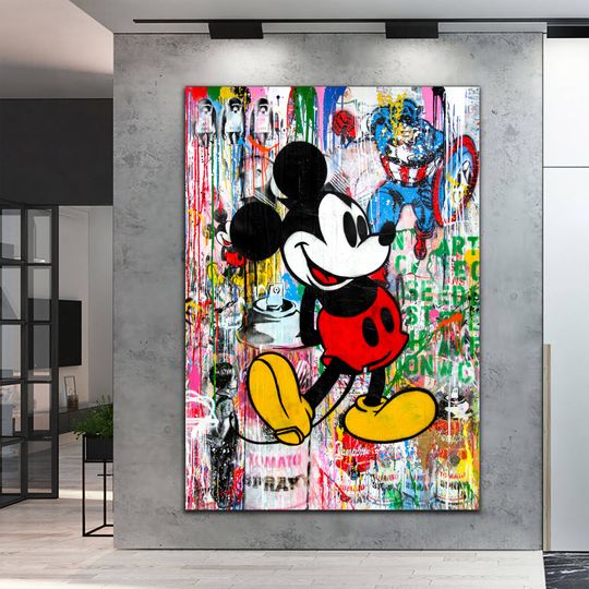Banksy Mickey Mouse Premium Matte Vertical Posters