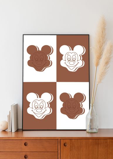 Mickey Mouse Ice Cream Sandwich Premium Matte Vertical Posters