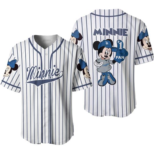 Disney Minnie Baseball Jersey Customized Baseball Jersey