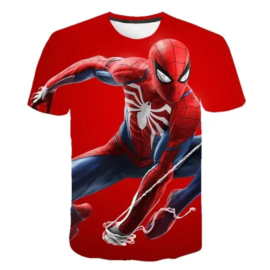 New Marvel Spiderman T Shirts Summer Fashion T-shirts