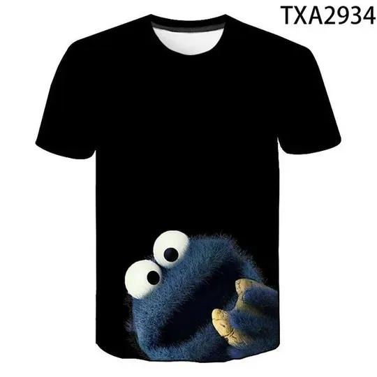 New Summer Cookie Monster Party 3d T Shirts