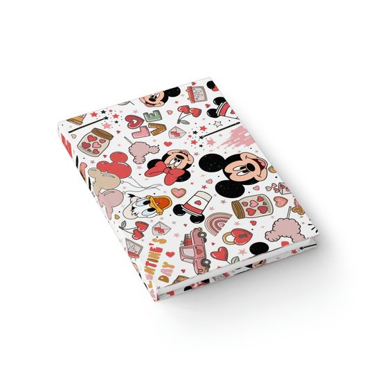 Mickey And Friends Valentine Disney Hardcover Journal