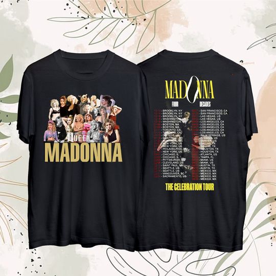 Madonna Tour 2024 Graphic Tshirt, Madonna The Celebration 2024 Concert Shirt