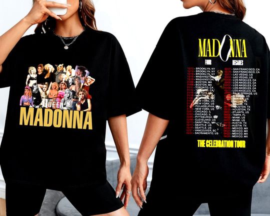 Madonna Shirt, The Celebration Tour Four Decades Music Tour 2024 Shirt