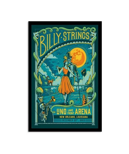 Billy Strings New Years Run 2023 Dec 29-31 New Orleans, LA Poster