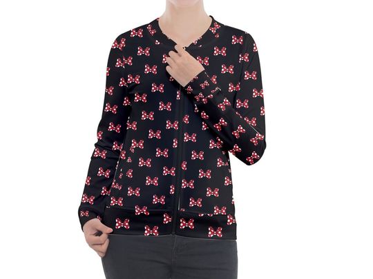 Minnie Mouse Bows Jacket | Minnie Mouse Zip-up Jacket