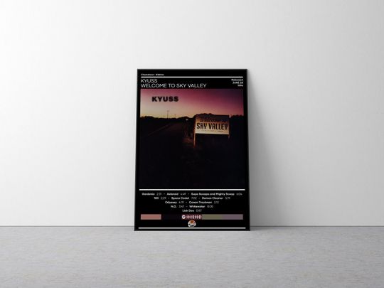 Kyuss Poster | Welcome to Sky Valley Poster | Rock Music Poster
