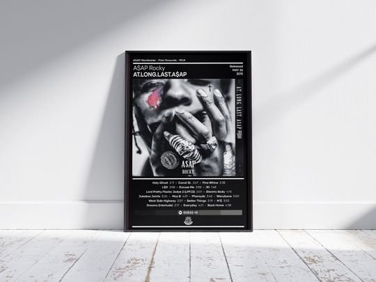 ASAP Rocky Poster | At. Long. Last. ASAP Poster | Music Poster