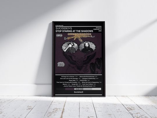 SuicideboyS Poster | Stop Staring At The Shadows Poster | Music Poster