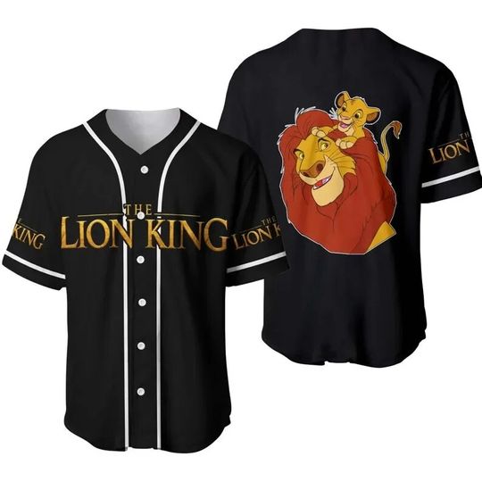 Simba The Lion King Disney Baseball Jersey, Disney Jersey