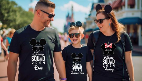 Disney Squad 2024 T-shirt, Personalized Disney Shirt, Family Vacation Shirt