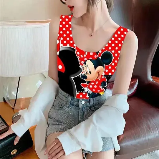 Sexy  Summer Women Minnie Mouse Tank Top Fashion Ladies