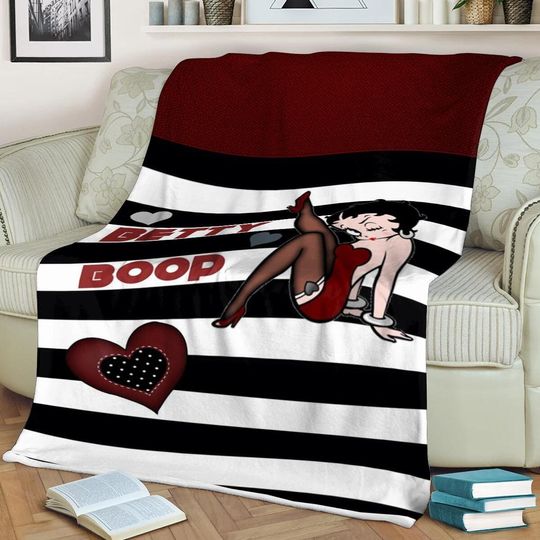 Betty Boop Lover Sherpa Fleece Blanket