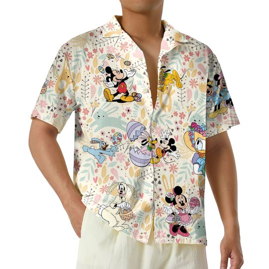 Disney Easter Egg Hawaiian Shirt, Happy Easter Hawaiian Shirt