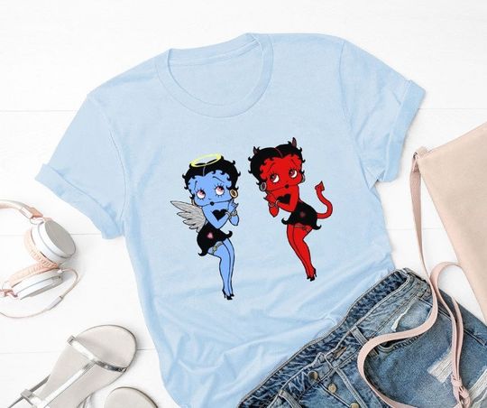 Angel And Devils Betty Boop Funny T Shirt