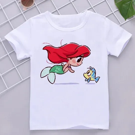 Disney Child Mermaid Princess Kawaii Baby T-shirt