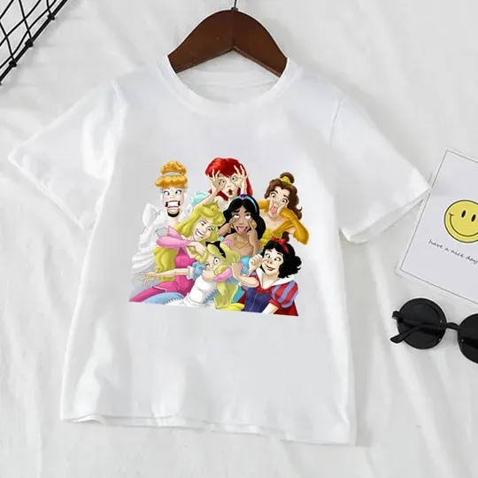 Disney Princess Baby T-shirt Summer T Shirts Children