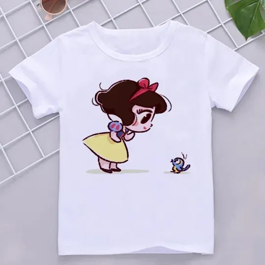 Kid Clothes Summer Child T-Shirts Disney Princess Baby T-shirt