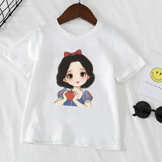 Lovely Snow White Disney Princess Print Kids Baby T-shirt