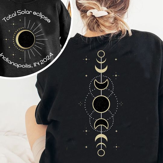 Total Solar Eclipse 2024 Shirt American Place April 8th 2024 Sweatshirt