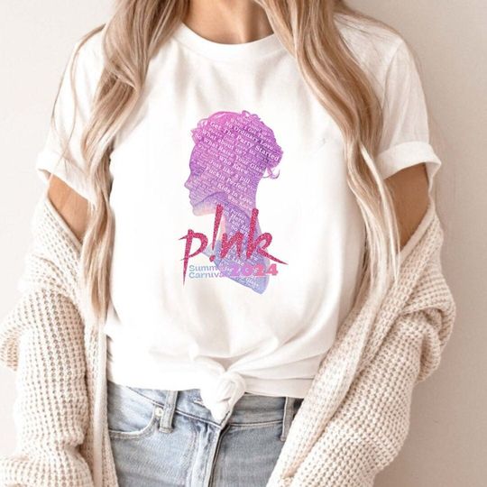 Pink concert shirt, Summer Carnival 2024 Tour shirt