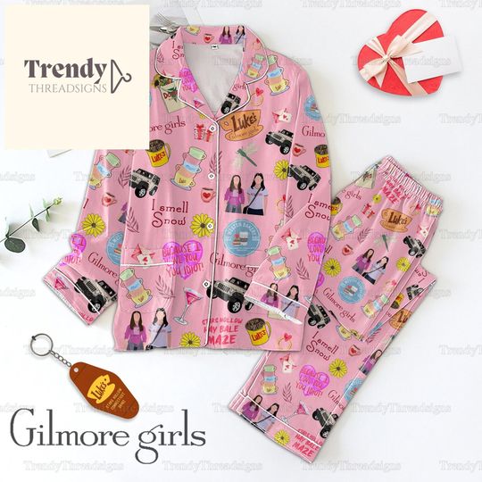 Gilmore Girls Pajamas Set, Gilmore Girls Pajamas Set