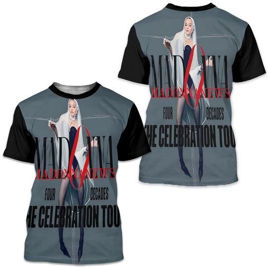 Madonna The Celebration Tour 3D Print T-Shirt