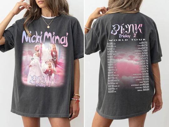 Nicki Minaj World Tour Shirt, Pink Friday 2 Shirt, Nicki Minaj Shirt