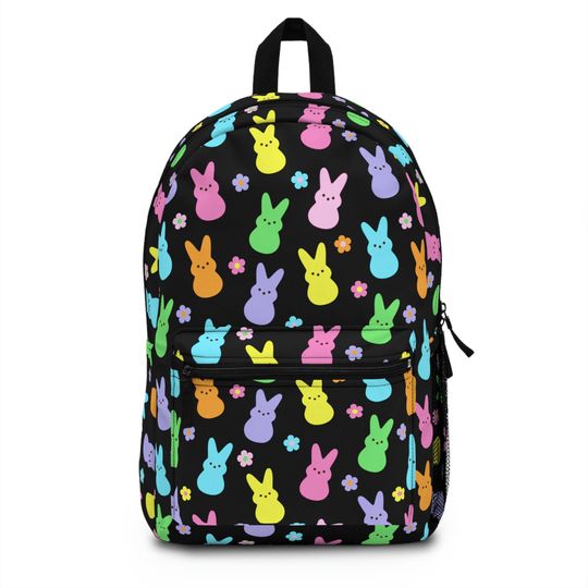 Marshmallow Bunny Backpack in Black