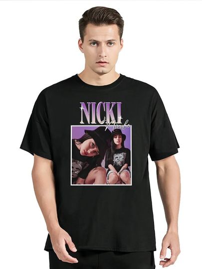 Nicki Nicole Rap Fashion Model Cool T-Shirt Men Nicki Minaj Singer