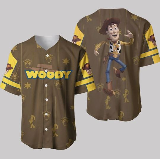 Personalized Toy Story Woody Disney Baseball Jersey, Disney Jersey