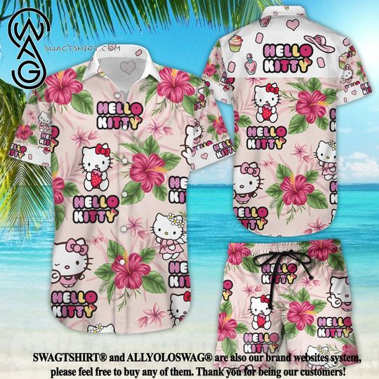 Hello Kitty Shirt, Hello Kitty Button Shirt, Hello Kitty Shorts