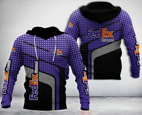 Fedex Purple Custom Full Print 3D Hoodie