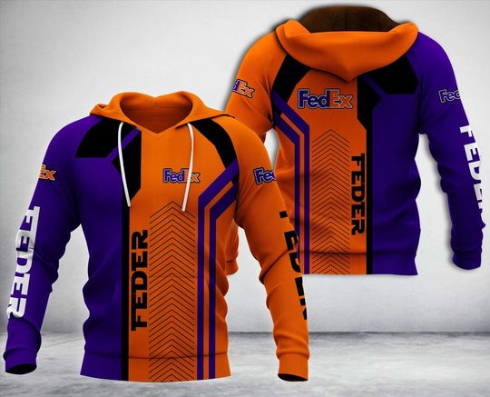 Fedex Purple Custom Full Print 3D Hoodie