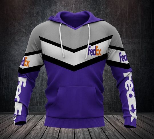 Fedex Purple 3D Hoodie All Over Printed