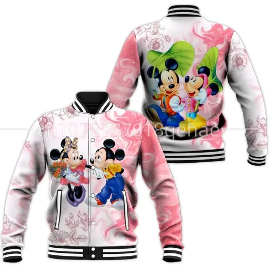 Disney Minnie Baseball Jacket Disney Minnie Casual Jacket