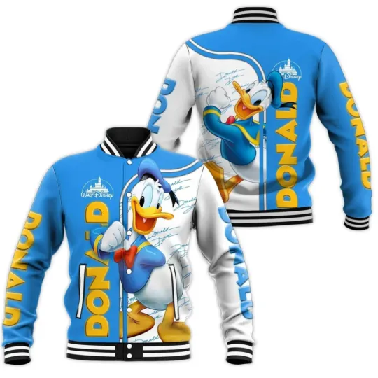 Personalized Donald Duck Disney Baseball Jacket