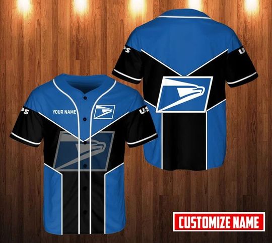 Personalized Postal Service Baseball Jersey, Postal Worker Jersey