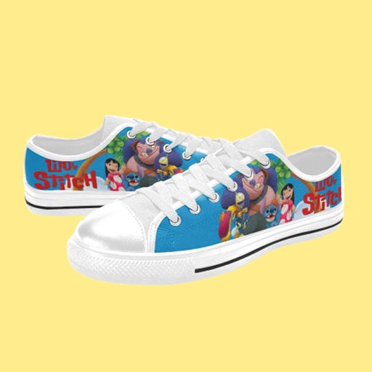 Low Top Shoes Canvas Ohana Family Movie Low Top Sneakers