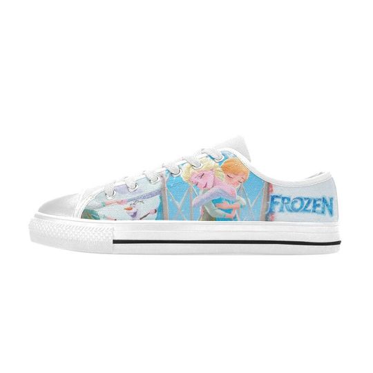 Frozen Elsa and Anna Movie Low Top Sneakers