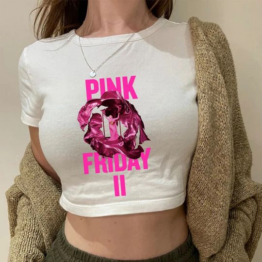 Pink Friday 2 Nicki Minaj Shirt Women Crop Shirts