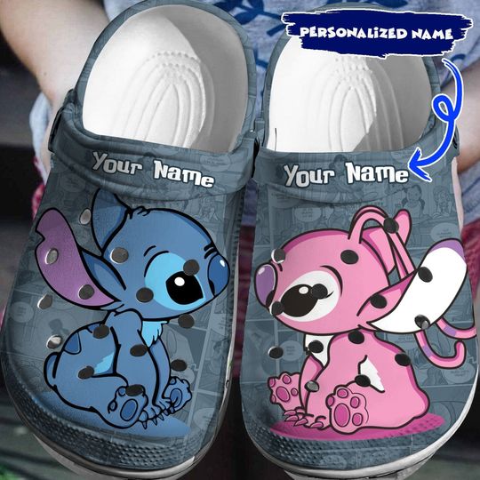Stitch And Lilo Lover Gift For Fan Classic Water Rubber Clogs Shoes